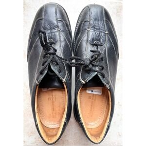Sandro Moscoloni Men's Comfort Walk Casual Shoes Oxford Lace Black Leather 10.5